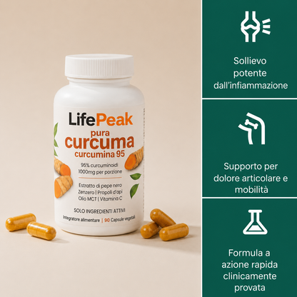Capsule di Curcuma e Curcumina (1.000 mg)