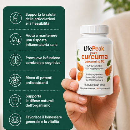 Capsule di Curcuma e Curcumina (1.000 mg)